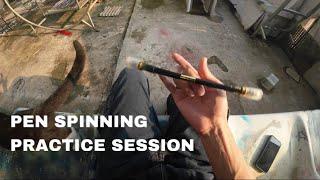 Raw Pen Spinning Mini Combo Practice Session - GunturKH