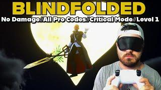 WORLD'S FIRST BLINDFOLDED Data Xehanort NO DAMAGE on Level 1 Critical Mode + All Pro Codes!