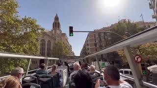 BARCELONA BUS TURISTIC-BLUE ROUTE GOING BACK TO PLACA CATALUNYA