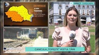 Stirile Kanal D - Canicula “topeste” vestul tarii! | Editie de pranz