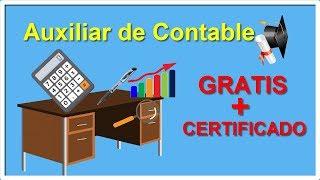 Curso Auxiliar de Contabilidad GRATIS con CERTIFICADO│Curso Auxiliar contable online gratis