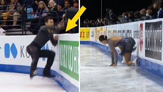 Figure Skaters Crashes into Board #4 |  Epic Fails