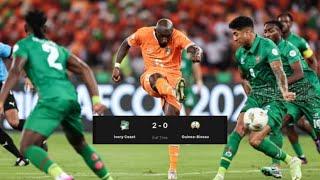 Ivory Coast 2 - 0 Guinea Bissau AFCON 2024 full highlights from KDC GLOBAL