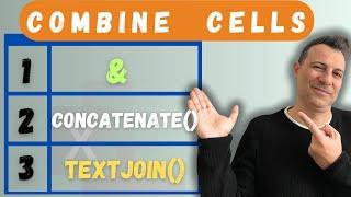 3 Ways to Combine Cells in Excel: &, CONCATENATE, and TEXTJOIN