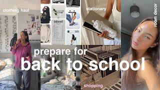 prepare with me for back to school₊ shopping haul, outfits, room organisation & romanticising