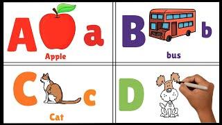 Learn the English Alphabet for Kids and Toddlers | Fun and Easy ABC Learning! a for apple