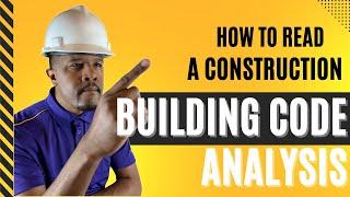 Learn How To Read A Building Code Analysis Plan