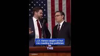 JD Vance caught on hot mic roasting top politician