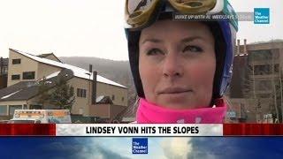 Lindsey Vonn Comes Back To The Slopes After Knee Injury