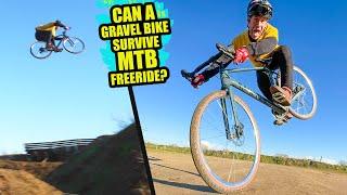 CAN A CARBON GRAVEL BIKE SURVIVE BIG MTB FREERIDE JUMPS?