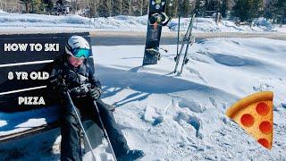 8yr old learning the basics skiing in Breck. #kidsfun #skiing #learning #teachingkids #breckenridge