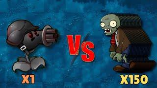 PVZ Fusion Challenge! - 1 Fusion Plants vs 150 Zombie, Who Will Win ?