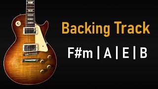 Pop Rock BACKING TRACK F#m Dorian | F#m A E B | 85 BPM | Guitar Backing Track