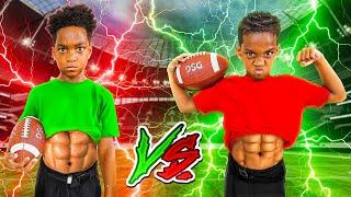 DJ VS KYRIE 1 ON 1 YOUTH FOOTBALL MATCHUP OF THE SUMMER!! THE # 1 PLAYERS GO HEAD TO HEAD!!