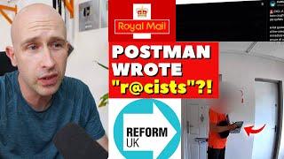 Royal Mail Postman CAUGHT Defacing Reform UK Leaflets?!