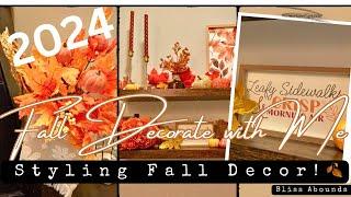 2024 Autumn Ambiance: First Fall Decorate with Me! Styling Festive Fall Home Decor! 