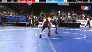 Fargo 2012 182 Round 4: Alexander Benoit (Illinois) vs. Michael Pixley (Missouri)