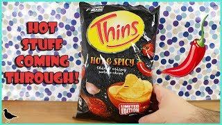 Limited Edition Thins Hot & Spicy Potato Chips Food Tasting Review! | Birdew Reviews