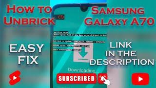 FIX BRICKED(SAMSUNG A70)AND ALL SAMSUNG  (ODIN METHOD) MARCH 2023LINK IN THE DESCRIPTION#samsung