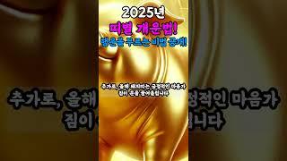  2025년 돼지띠 개운법 대공개! #2025운세 #인연운 #재물운