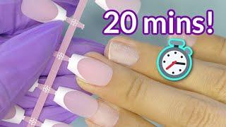 French Nails In 20 MINUTES  French Soft Gel Tips By BTArtbox