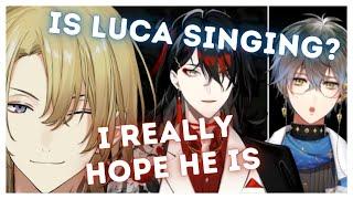 Vox & Ike hear Luca sing in the shower (?)【NIJISANJI EN | Luca Kaneshiro, Vox Akuma, Ike Eveland】