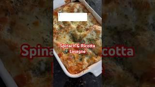 Spinach & Ricotta Lasagna #easyrecipes