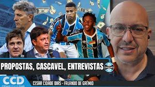 Especulações sobre saídas de jovens, palavra do presidente, Renato, Cascavel... o dia do Grêmio