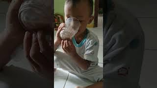 asik minum susu biar badan sehat #shorts #bilal #youtubeshorts