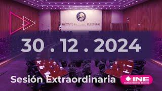 Sesión Extraordinaria del Consejo General (30/12/2024)