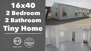 16x40 Side Garden Shed w/ Premium Package #14666 Shed to Home Shed Conversion Tiny House Walkthrough