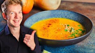 Kürbissuppe mit Kokosmilch (idiotensicheres Rezept )