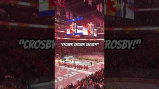 SIDNEY CROSBY CHANTS IN MONTREAL! #shorts #reels #nhl #hockey #canada #montreal #sports