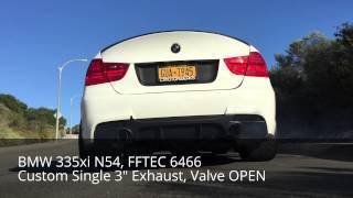 BMW N54 Exhaust Comparison:  Single Turbo vs Hybrid Turbos