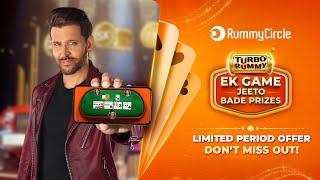 Turbo Rummy | One game, Win big | Shoot Set | Hrithik Roshan x RummyCircle