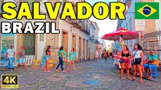 SALVADOR de BAHIA  BRAZIL: Virtual City Walking tour | 4K 60fps