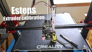 Esteps Extruder Calibration with Calculation using Pronterface