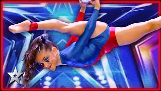 10 Year Old Acrobat WOWS The Judges! | Kids Got Talent