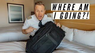 ONE WEEK AS A RESERVE AIRLINE PILOT / how I pack