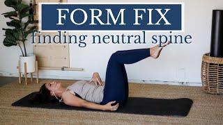 Neutral Spine Pilates Tutorial | Get more out of your core work with this simple form fix