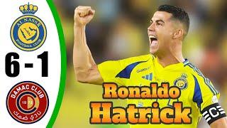 Cristiano Ronaldo BACK  Al Nassr vs Damac 6-1 - All Goals & Highlights - 2024