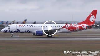 Embraer E190AR - Buta Airways 4K-AZ67 - takeoff at Munich Airport | MSC2023