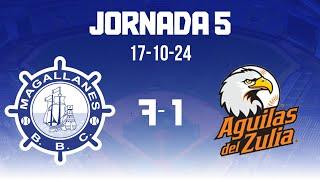 JORNADA 5 RESUMEN - Navegantes del Magallanes - Águilas del Zulia - 24-25 (17-10-24)