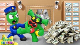 Pea Pea vs. Alien Thief – Bank in Danger! 