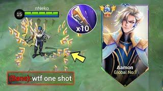 NEW AAMON MULTIPLE STACK BUILD! IT CAN BURST ANYTHING! don't tell this to moonton...