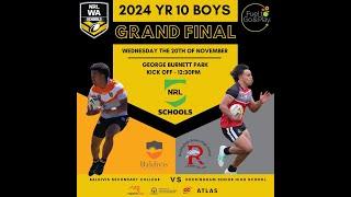 NRLWA Schools 2024 Y10 Grand Final - Baldivis SC Vs Rockingham SHS