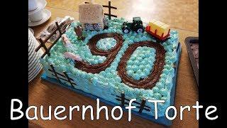 Bauernhof Torte von A-Z | Torte ohne Fondant mit Eiweiß-Spritzglasur zum 90. Geburtstag!