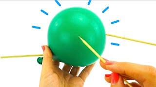 Эксперименты с воздушными шариками  Видео для детей