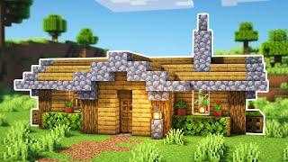 Minecraft Oak Starter House Tutorial  | How to build an Oak Starter Base