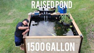 I built a 1500 gallon koi pond in my backyard